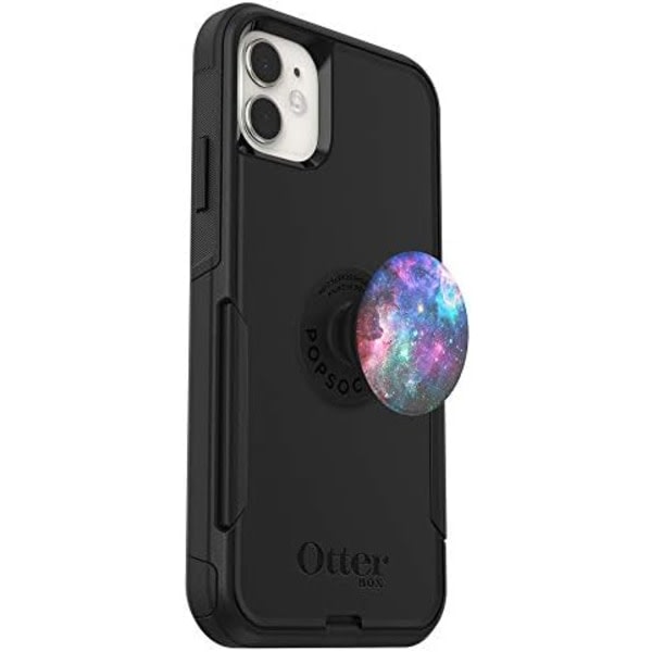 SQBB OtterBox Bundle COMMUTER SERIES Case för iPhone 11 - (MINT WAY) + PopSockets PopGrip - (OPAL) Svart \/ Nebula Case & PopGrip Case