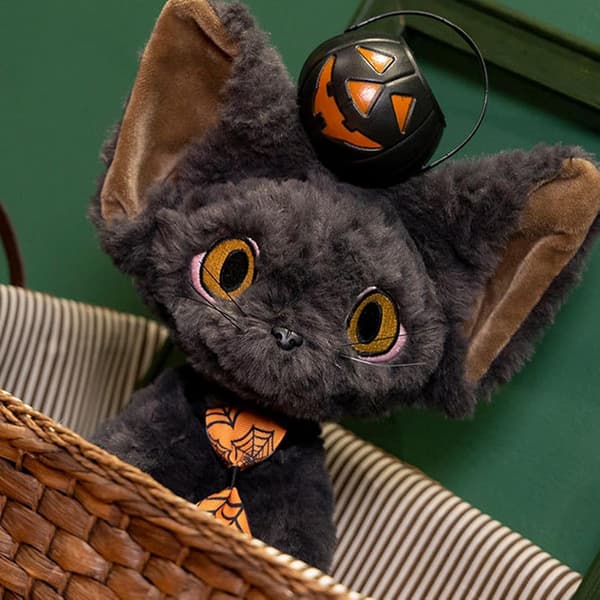 11,8\" Sort Kat Pludset Legetøj, Blød Halloween Dekoration Tie style