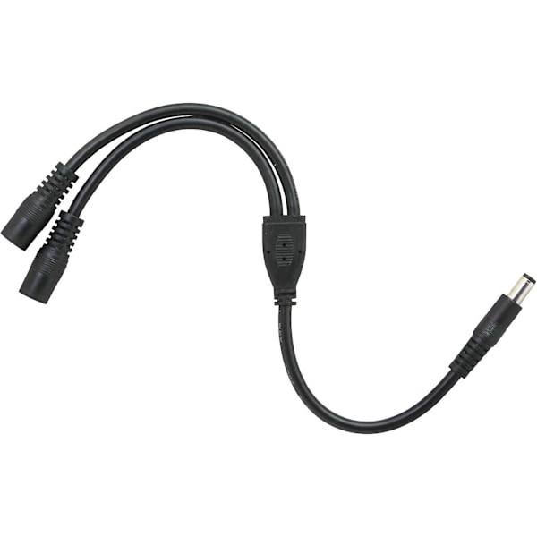 5,5/2,1 mm 12 V DC-strømkabelsplitter 1 han til 2 hun-stik CCTV DC-splitter 1 han til 2 hun-splitterkabel (0,3 m)