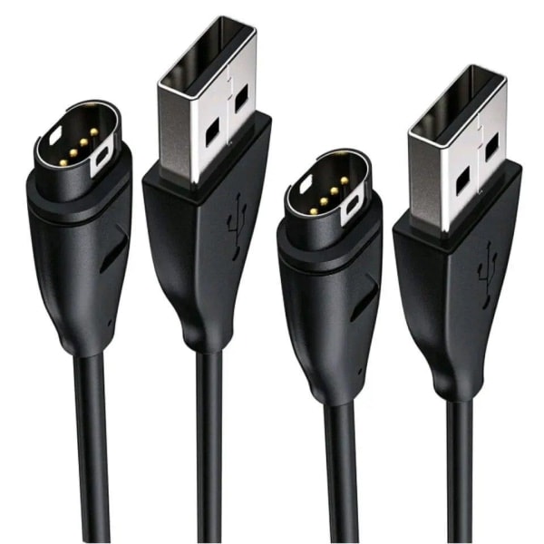 Garmin ure ladekabel - Hurtigoplader - Universal - 2 stk. - Sort 2 Pcs