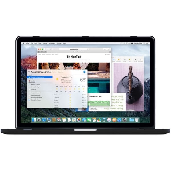 Smooth Matte Hard Case Kompatibel med MacBook Pro (Retina, 15 tum, mitten av 2012/2013/2014/mitten av 2015), modell A1398, ingen CD-ROM, No Touch Bar, svart