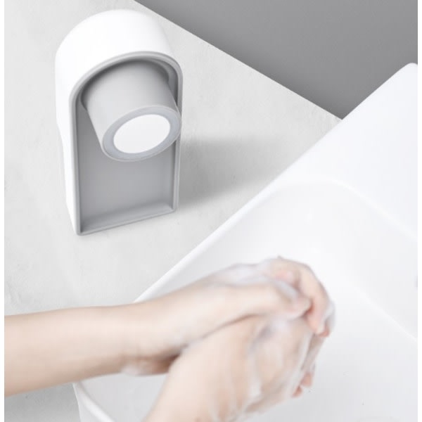 SQBB Grå tvålautomat Automatisk induktionsskumtvåldispenser Beröringsfri hotelltvålautomater för flytande tvål