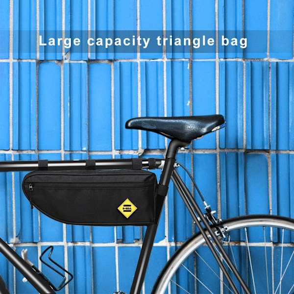 Cykelrammetaske, Trekant Cykeltaske, 34,5x13,5x5,5cm, ZQKLA
