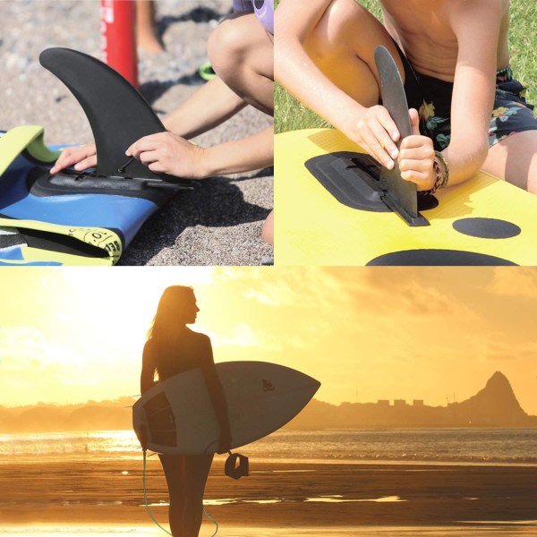 Surfbrädefena, Sup avtagbar mittfena, kajakfenor för Longboard Paddle Board uppblåsbar båt