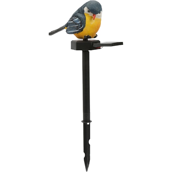 Solcelledrevet havefigur - fuglestatue lampe | LED stibelysning | baghave græsplæne dekoration | naturinspirerede haveindsatser | udendørs accent Allt