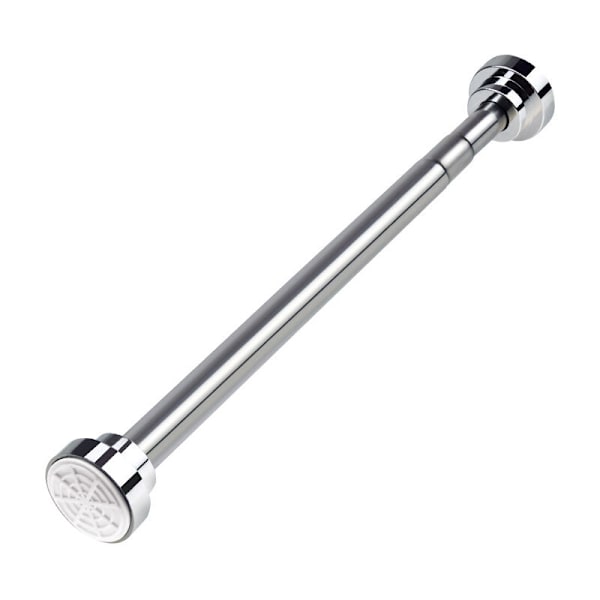 Teleskopisk dusjforhengstang 40-50 cm Rustfritt stål Teleskopisk stang Utvidbar Ingen boring Justerbar lengde for skap, bad, vinduer, dører