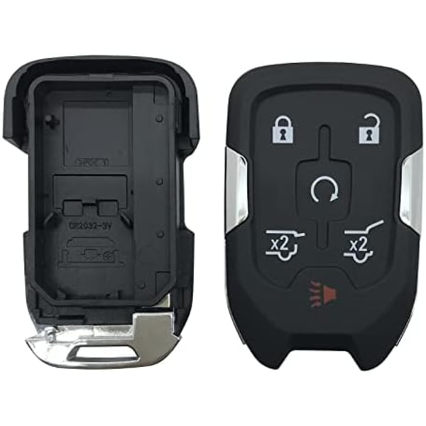 Ersättningsnøkkel Fob Cover Case passer for Chevy Suburban Tahoe 2015 2016 2017 2018 2019 2020 GMC Yukon Nøkkelfri Inngang Smart