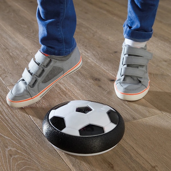 Sport Barn Levitate Suspenderande Fotboll Boll Luftkudde Flytande Skum Fotboll med LED-ljus Glidande Leksaker Fotboll Leksaker Barnpresenter