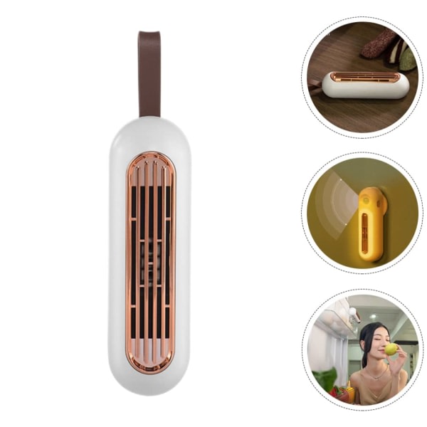 Hemluftrenare Kylskåp Deodorizer, Mini USB Rechargeable Refrigerator Deodorizer med sensorljus för kylskåp, bilskåp, garderob