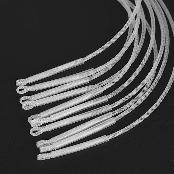 Flugfiske tafs, 10 st 30 lb / £ 50 Fiske Loop Connector Flugfiske tafs Linje Tackle tillbehör (£ 50 vit)