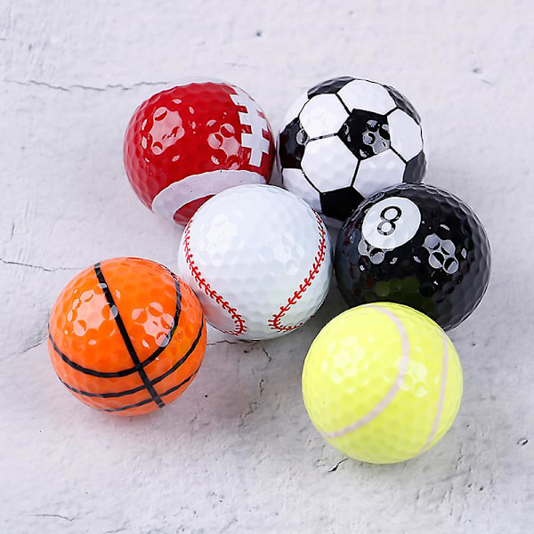 Golfbollar Golfutrustning Fotboll Basket Bordtennis Baseball 6st/ set