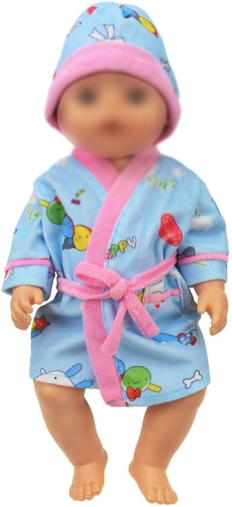 Dockpyjamas Baby Doll Robe Outfits Kläder Warme