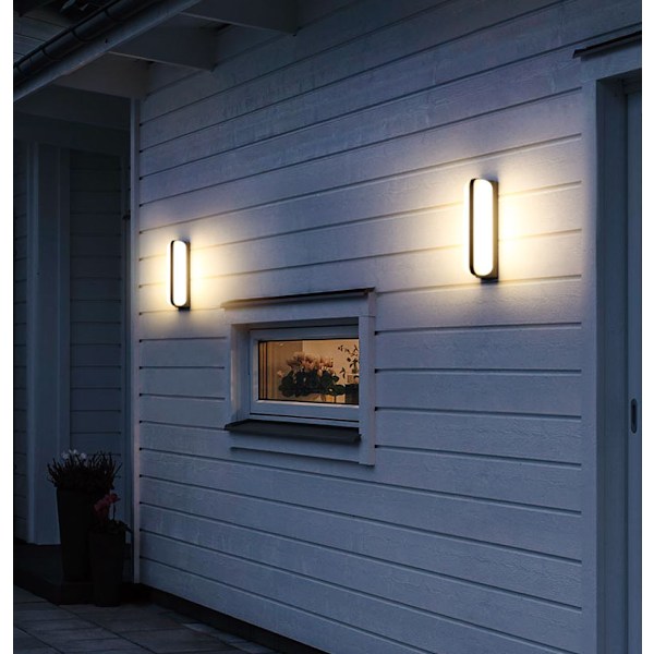 12W IP65 Moderne LED Udendørs Væglampe Vandtæt Væglampe / Alu