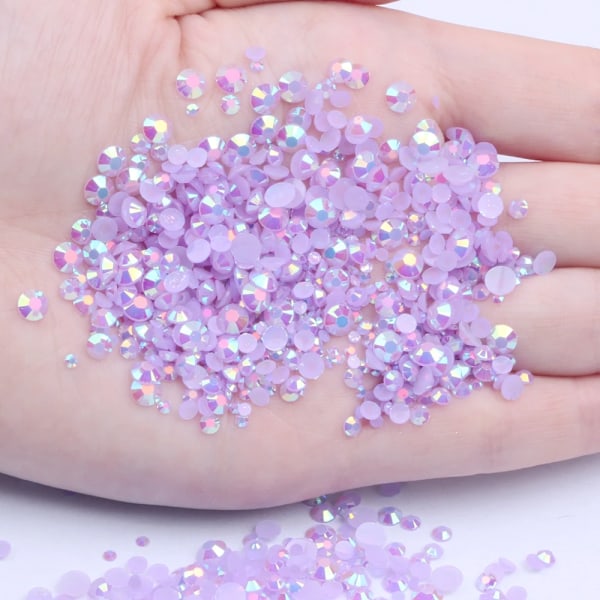 Negle Rhinestones 1000 stk 2mm Resin Rhinestones Flatback Runde Lim På Ikke Hotfix Sten Applikationer Til Håndværk DIY Neglekunst