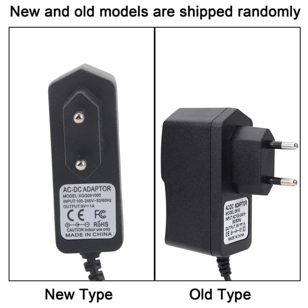 Universell 9V AC/DC-strømadapter for elektrisk gitar Single Effector 100-240V (EU-plugg)