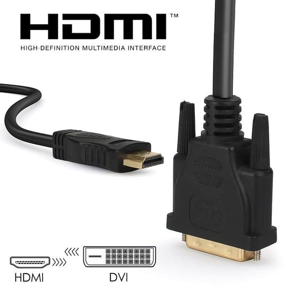 XJ-HDMI - DVI-sovitinkaapeli – max