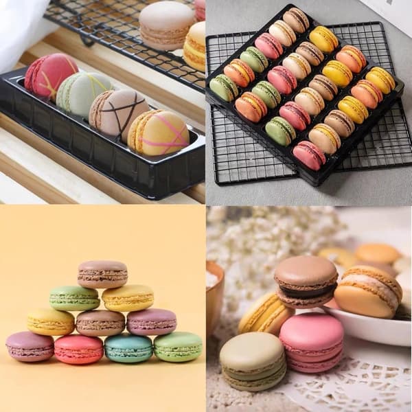 Macaron Bakeform i Silikon / Form - 48 plasser