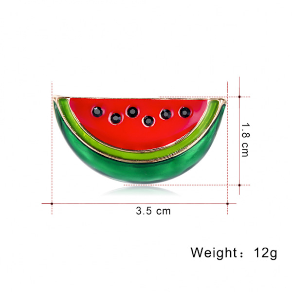 1:a vattenmelon brosch flicka brosch naturliga snäckskal brosch bankett