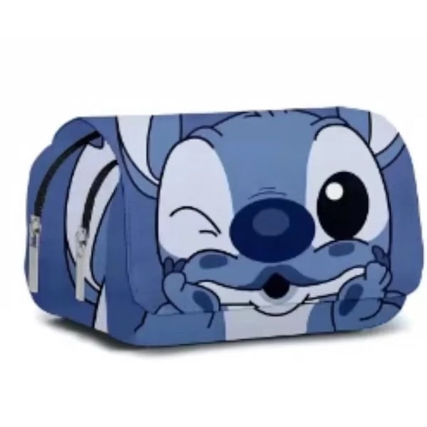 Anime Stitch Fullt Tryckt Flik Penna Väska Papperslåda Pencil Fall Primär Och Sekundär Skola Student Väska Tecknade W