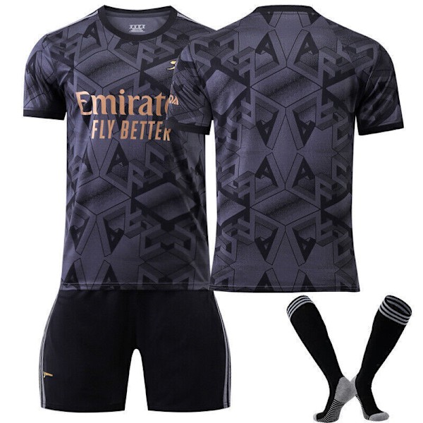 Nye drenge børn fodboldsæt kort skjorte sokker sæt fodbold arsenal away kit blank arsenal away kit blank 24/(8-9 years)