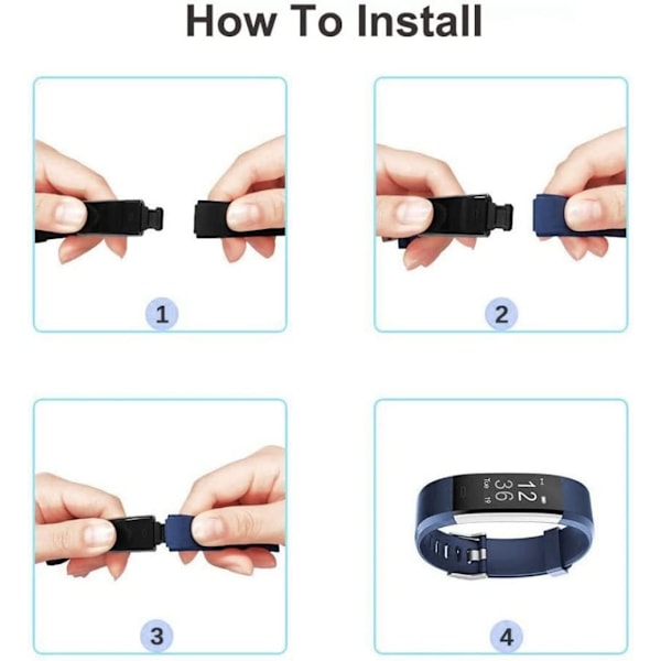 Vaihdettava ranneke, 5 kpl/setti säädettävä ID115Plus HR Smartband-rannekke kuntokellolle (musta, punainen, sininen, vihreä, violetti) kulutuselektroniikka