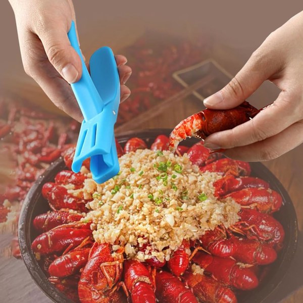3 STK Krepseskallere, Plast Krepseskall Shucker, Crawfish Sheller Tool for å Skrelle Kokte Reker, Rekeskallere Sjømatverktøy Bærbare Lette Kjøkkenutstyr