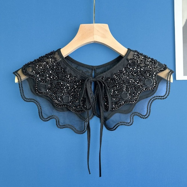 Falsk Krave Dingzhu Sjal Krave SORT Black