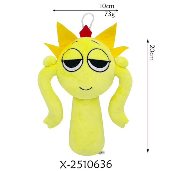 Xbi- Sprunki pehmo rytmilaatikko uusi peli pehmolelufigu Yellow girl