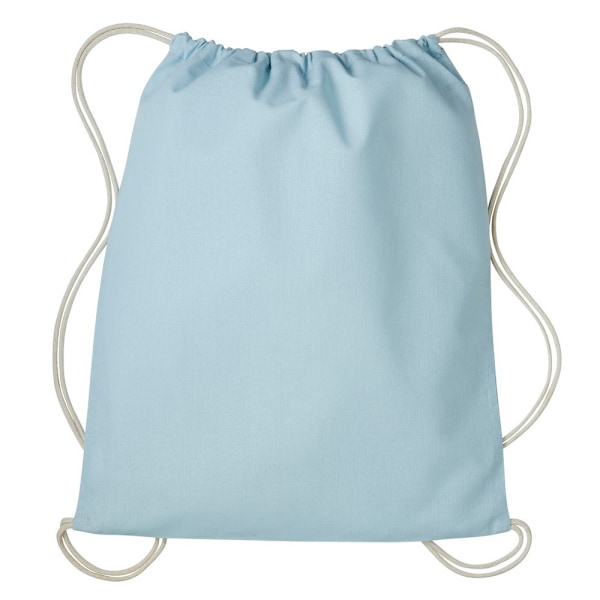 Nötskal Gymväska med Dragsko Pastellblå/Natur Pastel Blue/Natural One Size