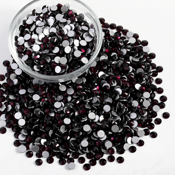 14400 stk. Burgunder Flatback Rhinestones til DIY Håndværk, Amethyst, SS20, 4,6-4,8 mm Amethyst SS20/14400pcs