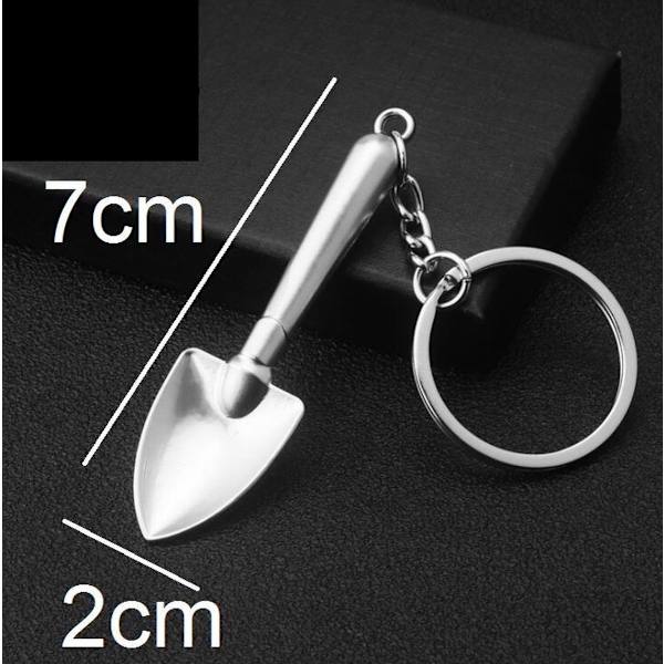 Nyckelring spade aluminium
