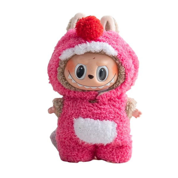 Söt Klänning Outfit Endast Kläder 17cm Hänge Ritning Godis Kjol Hårnål Labubu Nyckelring Babykläder Jul Unisex TVÄTTAD 12