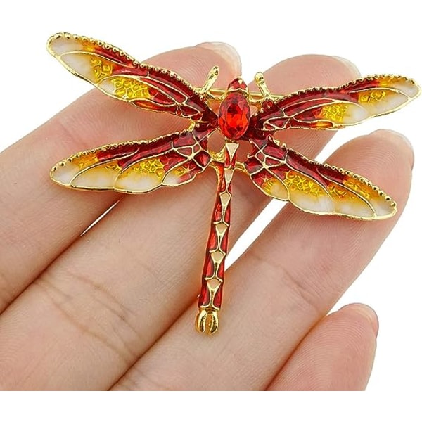 CQBB Dragonfly Brosch Pin Akryl Fly Insekt Bröstnål för kvinnor Kläder Corsage