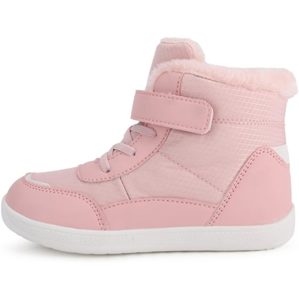 Lasten Paljasjalkakengät Talvi Talvikengät Lämmin Vuorattu Paljasjalkakengät Liukumattomat Talvisaappaat Kevyet Mukavat Vaelluskenkät Tytöille Pojille Kw03 pink 30 EU