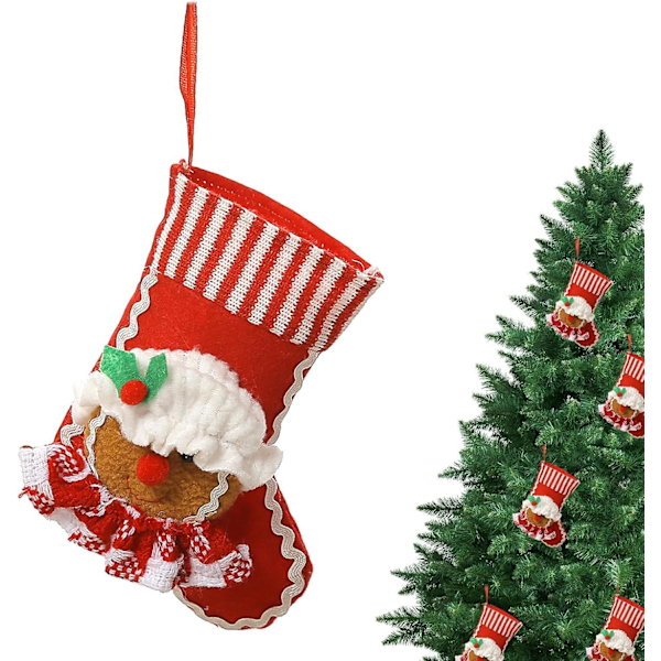 Juledekorasjoner - Juleposer, Pepperkake-mann juleposer, Søte peisdekorasjoner, Juletrær, Utendørs soverom, Julegran, Sengedør, Fest Damer