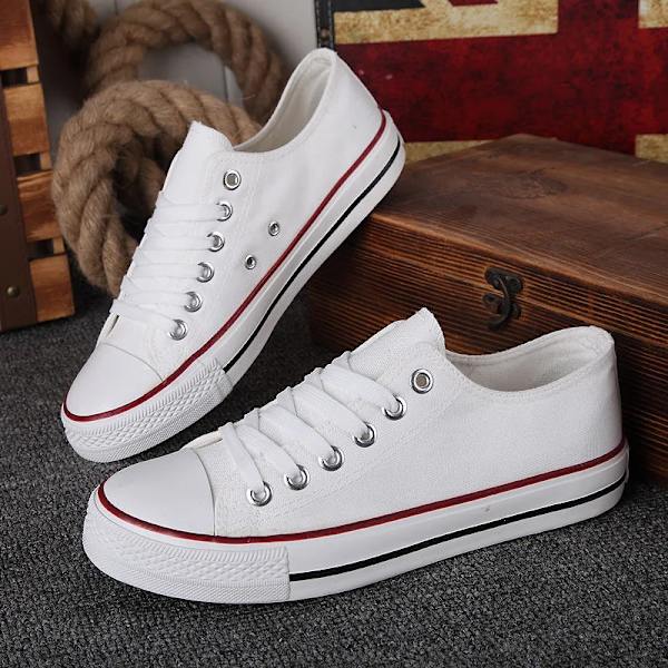 Nye Canvas Sko Mænd Trendy Sko Mænd Casual Par Sko Studenter Koreansk Stil Lace Up Low Cut Sneakers For Studenter A2 35