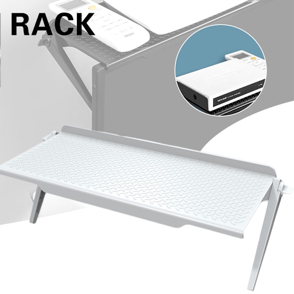 TV-topphylle Monitor Toppstativ Justerbar TV Datamaskin Monitor Oppbevaringshylle Hvit White Large