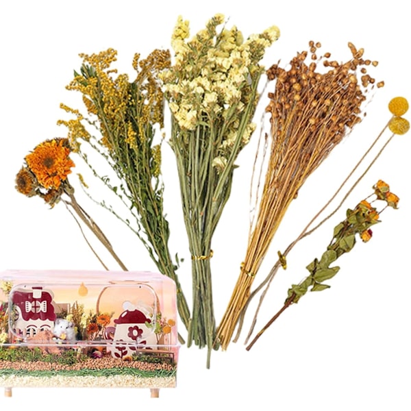 Blomstrete Hamsterbur Tilbehør, Blomster Høy Seng for Løpemus B