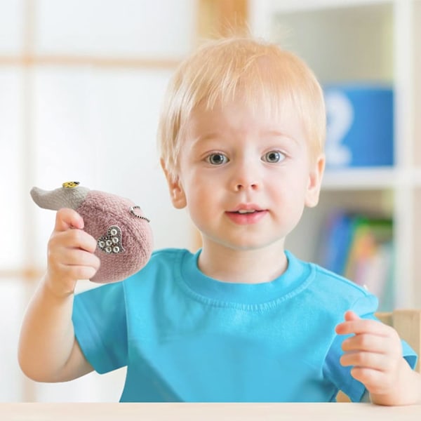 Elefant nøglering plys - fluffy fashionabel elefant, nøgletilbehør til rygsække og håndtasker BLÅ