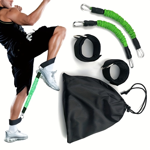 Benmuskelträningsband, studsende spenningsrep for Taekwondo-spark, sprettbånd Black (36.29 KG)