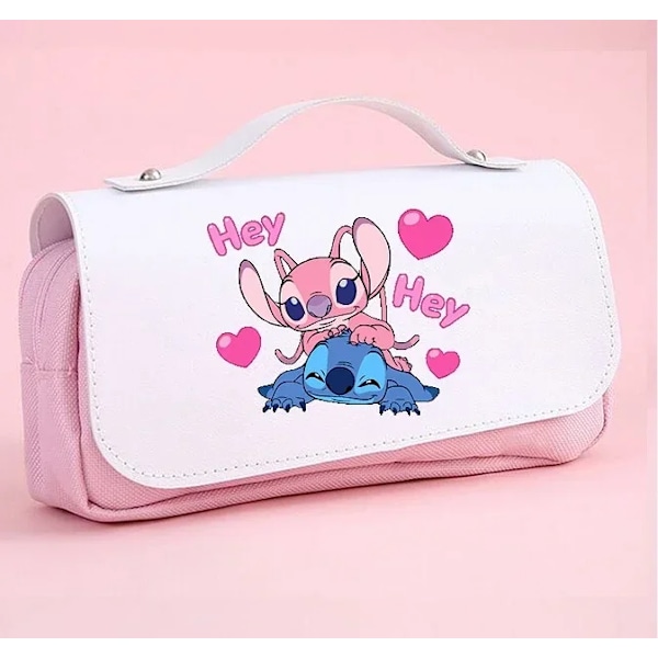 Anime Stitch Fullt Tryckt Flik Penna Väska Papperslåda Pencil Fall Primär Och Sekundär Skola Student Väska Tecknade C Style-04
