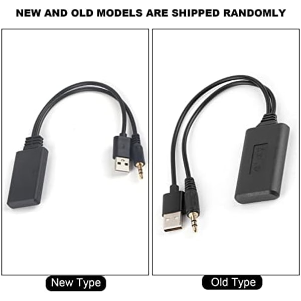 Bluetooth-mottagare Bluetooth AUX-adapter, 3,5 mm/0,14 tum Bil AUX-ljudkabel Trådlös Bluetooth-mottagaradapter HIFI Stereomusik Auto Acc