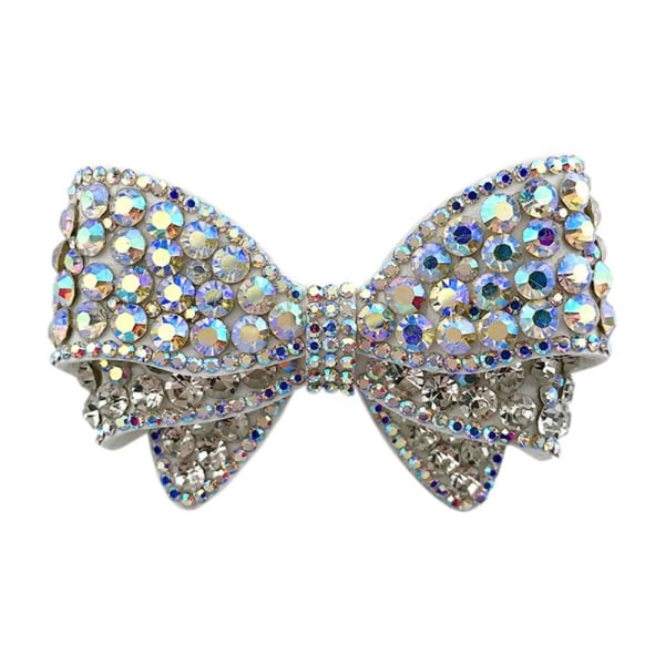 Bow Crystal Smycken Strass Bowknot WHITE LARGE WHITE LARGE