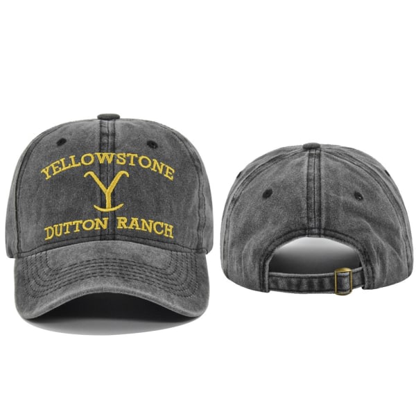 SQBB Yellowstone Dutton Ranch Baseball CB359 Tvättad svart