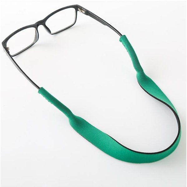 Grön 5 st Sportglasögonrem Elastiska Glasögon Sladdhållare Sladdband För Sportglasögon, Glasögon Och Solglasögon, Glasögonhållare Rem Glasögon Headba