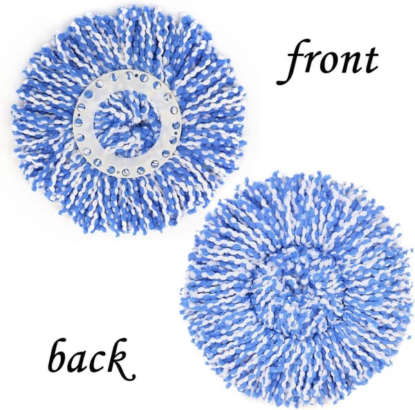 3-pack Spin Magic Mop Ersättningshuvuden för Hurricane, Mopnado - Blå Blue