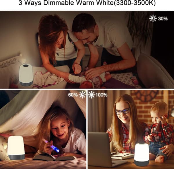 Kosketusherätyskellovalaisin auringonnoususimulaatiolla, 3