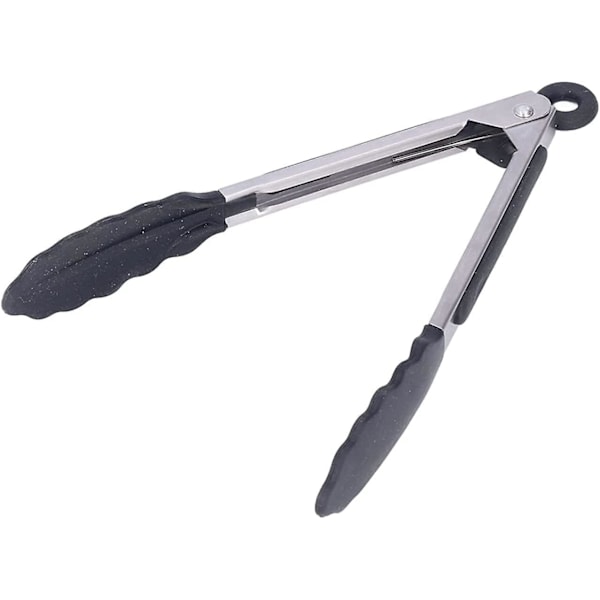 Kjøkkentang 27cm sklisikker rustfritt stål - Bbq, servering, steking