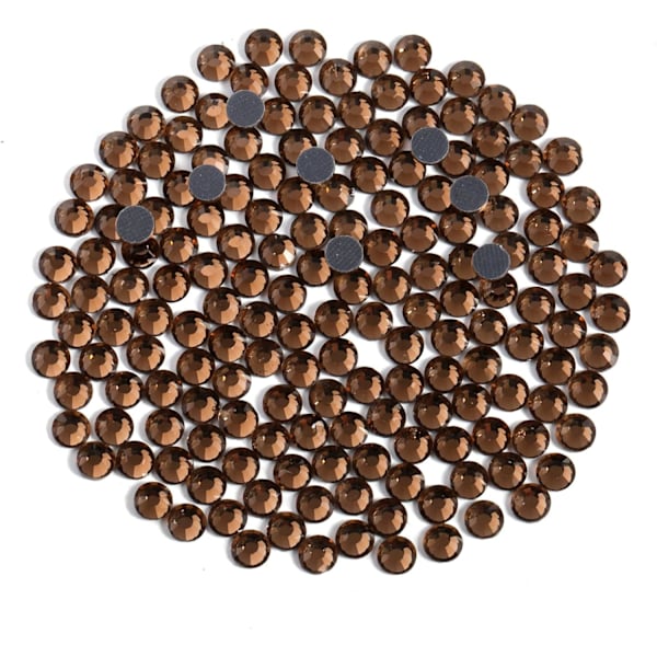 8000 Hotfix Strassstenar, Rökt Topaz, SS6, 1,9-2,1 mm för Kläder & Hantverk Smoked Topaz SS6