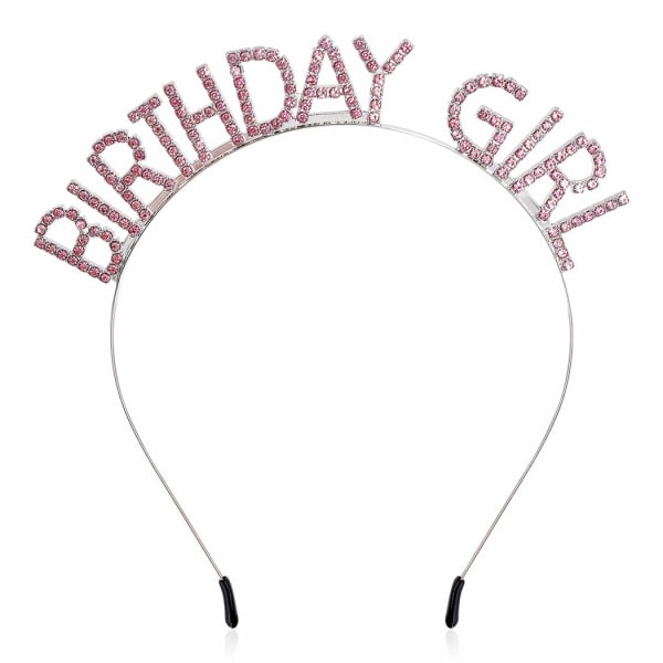 Birthday Girl Pannband Birthday Tiara för kvinnor Flickor Happy Birt
